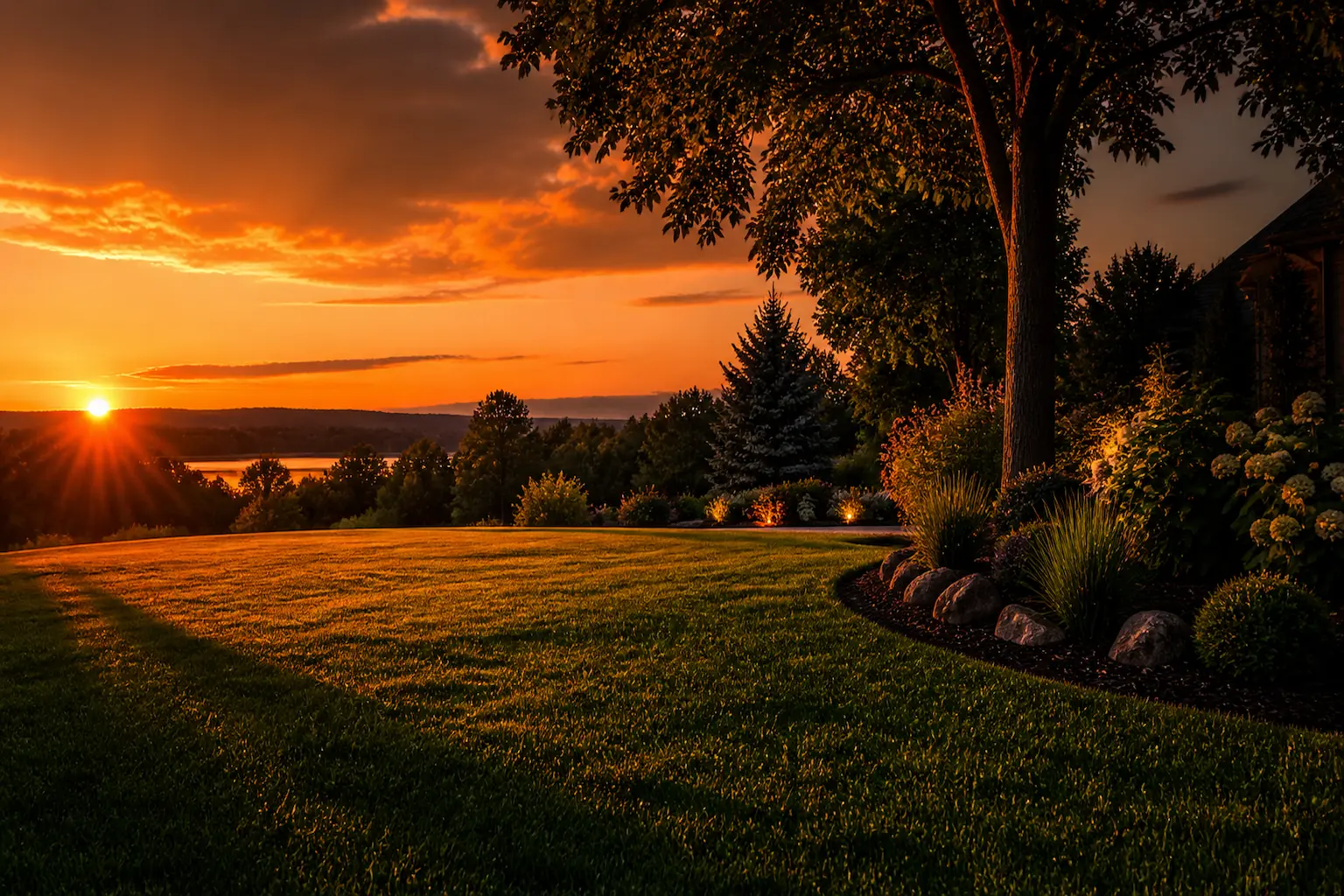 ABCO Landscaping and Construction project scene in the Eagle Lake, PA area
